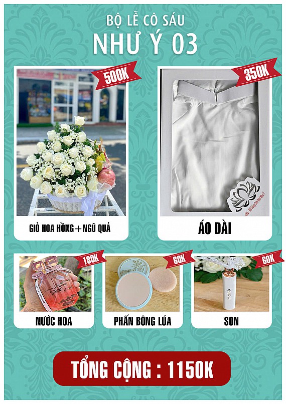 Bộ Lễ Cô 1150k