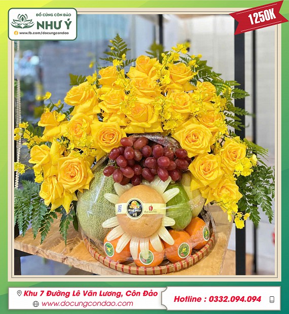 mâm hoa quả 1250k