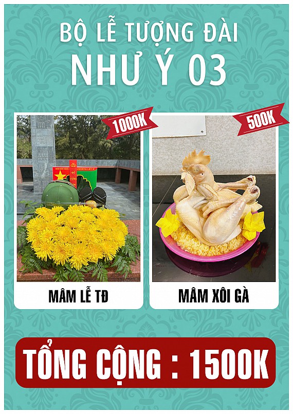 mâm lễ 1500k