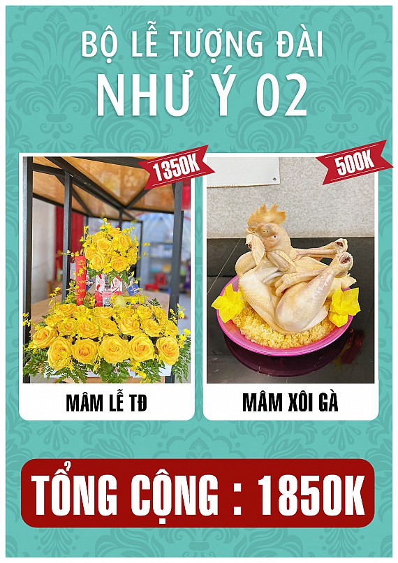 mâm lễ 1850k