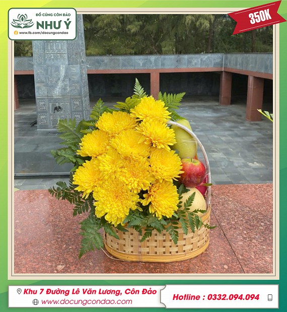 giỏ hoa quả 350k