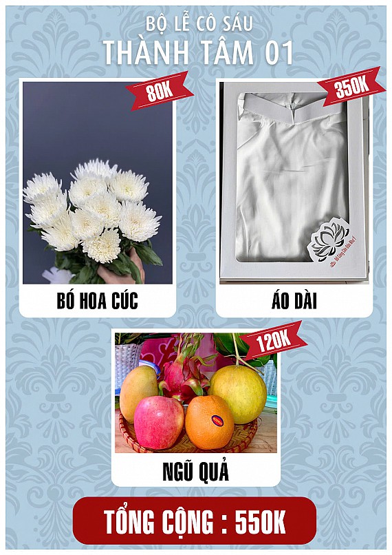 bộ lễ cô 550k