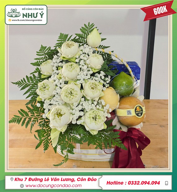 giỏ hoa quả 600k