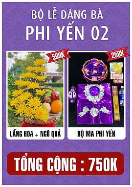 Bộ lễ miếu bà Phi Yến 2 2022