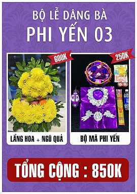 Bộ lễ miếu bà Phi Yến 3 2022