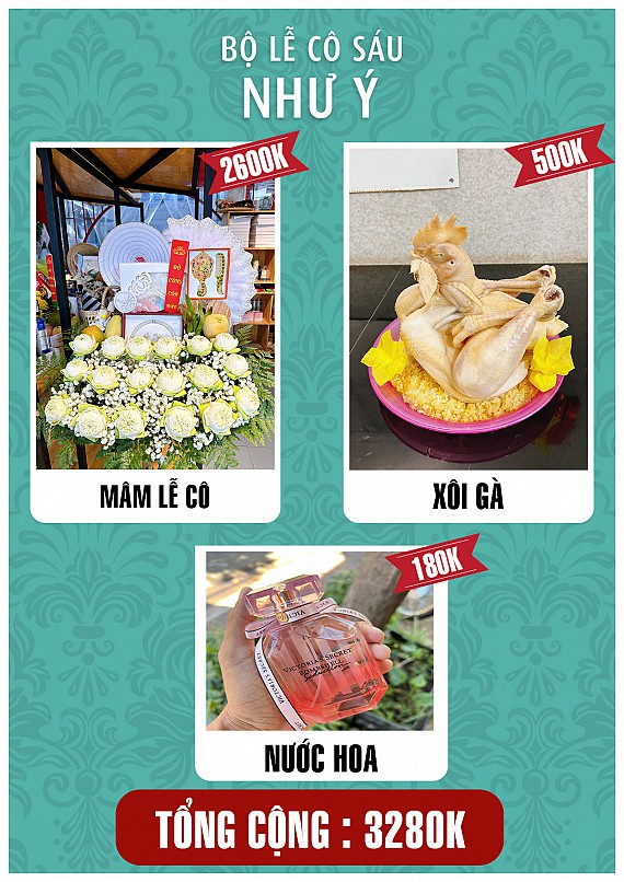 bộ lễ cô 3280k